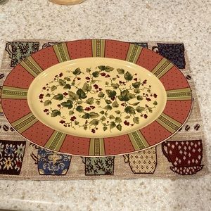 Waverly Garden Room Oval Serving Platter Made in Poland